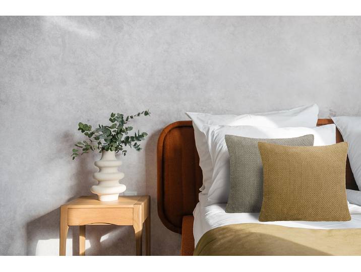 Coussin décoratif Panama Doré/Doré 48 x 15 x 48cm Polyester
