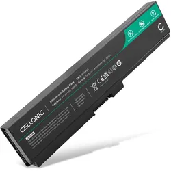 Cellonic Akku für Toshiba Satellite L755, L670, Pro L770, C660, C655, L600, P740 (4400 mAh), Notebook Akku, Schwarz