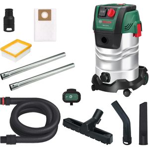 Bosch Nass-Trockensauger PAS30-240PRS, 30 Liter, 1300 Watt, Edelstahlbehälter, mit Steckdose