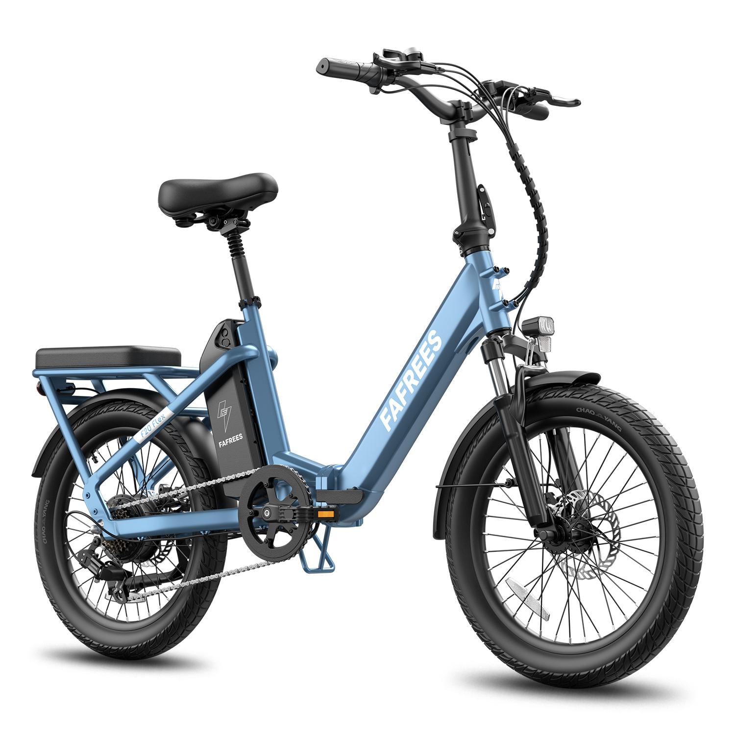 F20 Flex-25AH klappbares Stadt-Elektrofahrrad, 250W, 25 km/h, 140 kg, blau