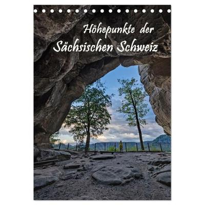Höhepunkte der Sächsischen Schweiz (Tischkalender 2027 DIN A5 hoch), CALVENDO Monatskalender