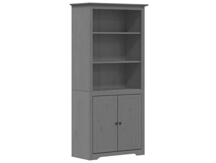 Bibliothèque - ASHATA - BODO - Bois de pin massif - 80 x 40 x 172 cm - 3 étagères