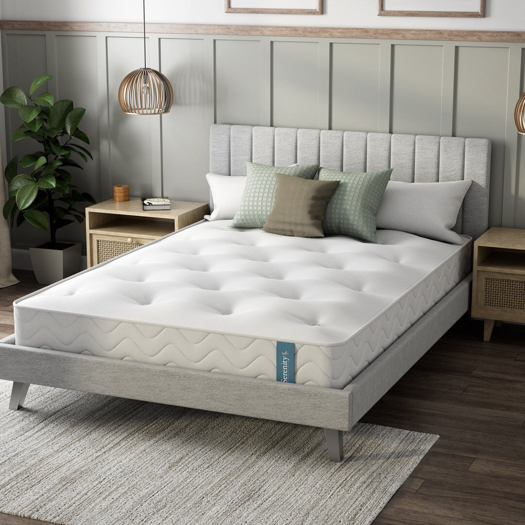 Wayfair Sleep Afia Serenity Egyptian Cotton and Eco-Comfort Foam Hybrid Mattress 18cm Kingsize (5')