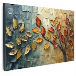 LEINWANDBILD Baum - Abstrakt - Natur - Kunst Groß 140x90 cm