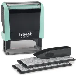 Trodat, Stempel, Typomatic Printy 4.0 Pastell Edition, selbstfärbender Stempel zum Selbersetzen