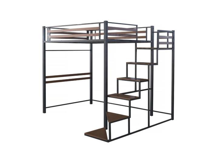 Habitat Garten Etagenbett lena Schwarz, Metall, 190x140 cm, Babymöbel & Kindermöbel, Kinderzimmer & Jugendzimmer, Kinderbetten, Hochbetten