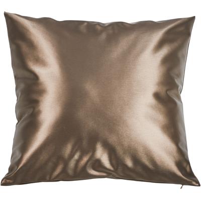 Dekokissen DONE. "Cosmo", braun (taupe, unifarben), B:50cm L:50cm, Obermaterial: 50% Polyamid, 50% Polyurethan, Dekokissen_Sitzkissen_Kissenhüllen, Futuristisch schimmernder Stoff