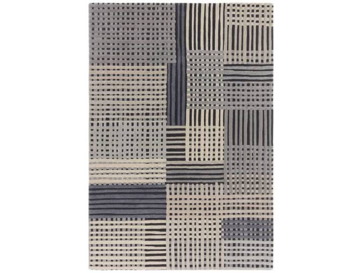 NOVATREND - Tapis de salon moderne en laine FACET - Gris - 160x230 cm