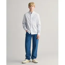 Gant für Jungen. 910096 Blaue Relaxed Fit Jeans (12años= 152cm), Lässig, Baumwolle, Denim, Kinderbekleidung