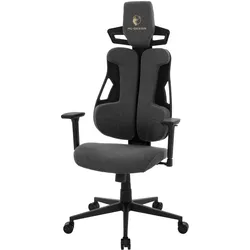 GAMINGSTUHL mit Stoffbezug in Grau Individuell Einstellbar