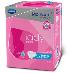 Hartmann Inkontinenz-Pants MoliCare Premium Lady, Größe L (100-150cm), EInweg, 7 Tropfen, 7 Stück