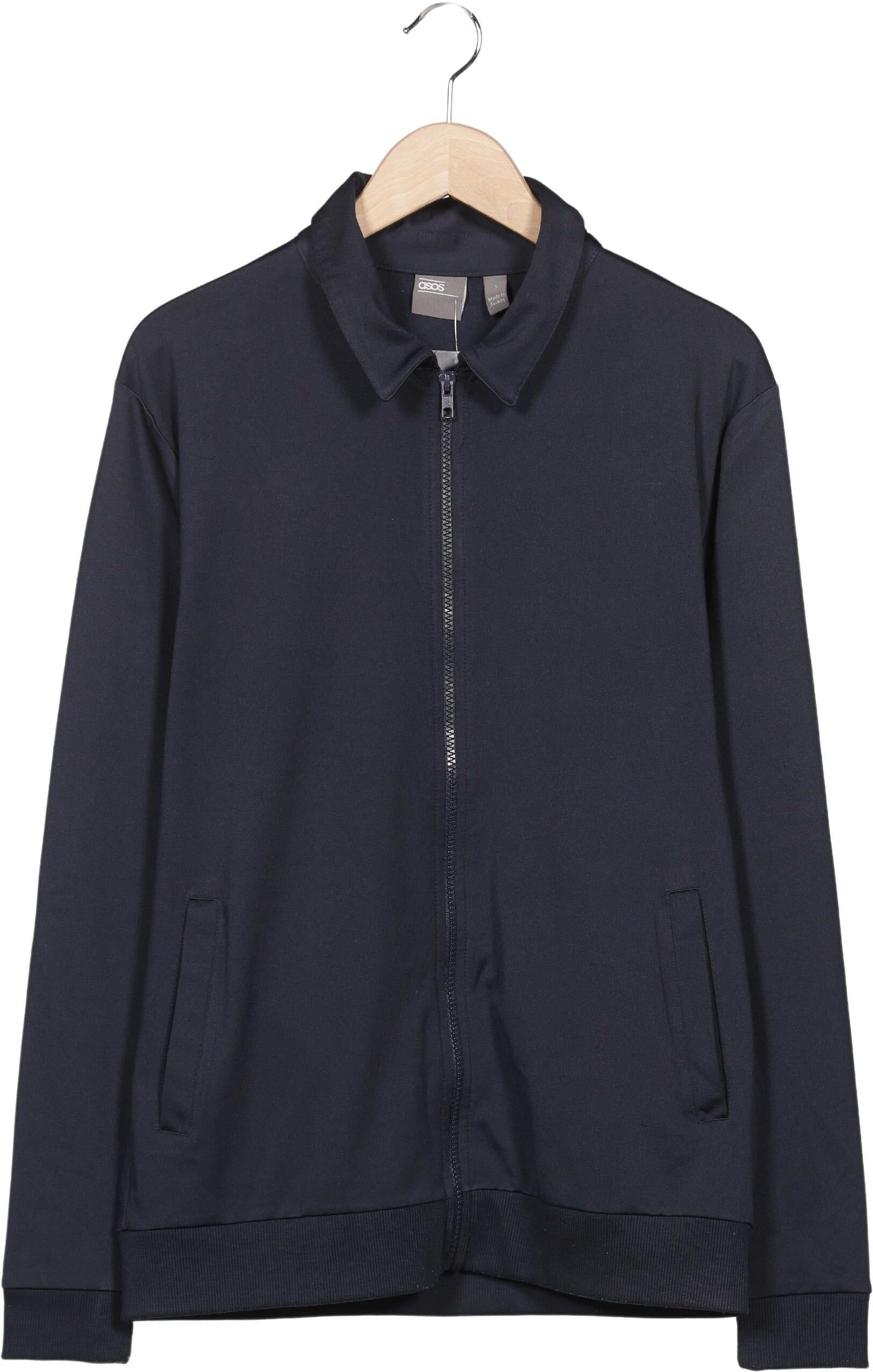 asos Herren Sweater, Marineblau, Gr. S, Synthetik / Viskose - Second Hand