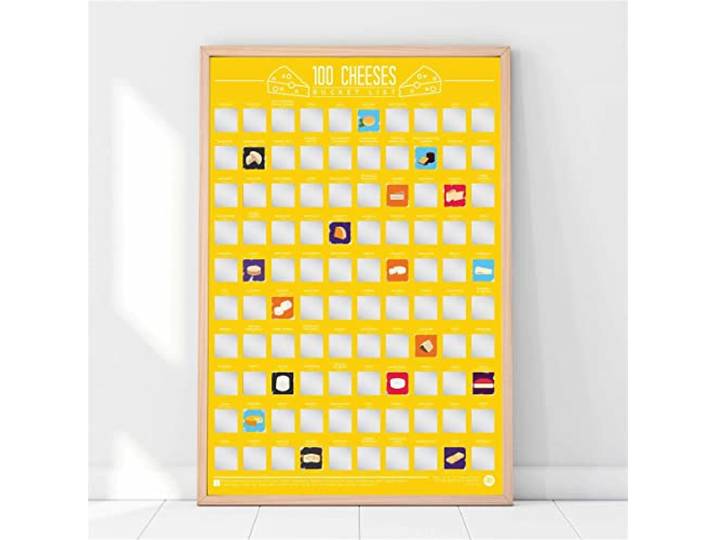 Gift Republic krabposter met 100 verschillende kaassoorten