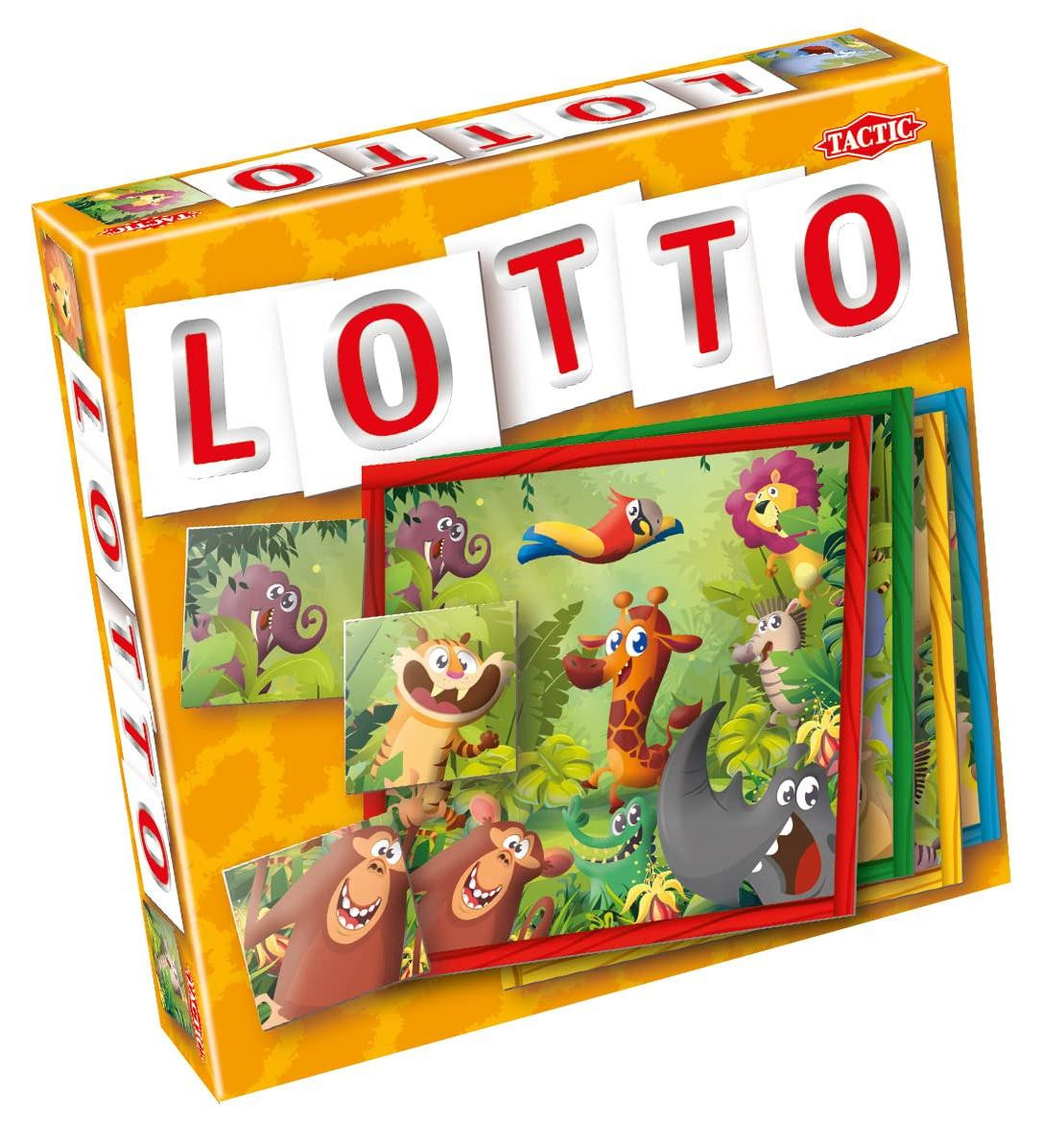 Tactic Jungle Lotto bordspel voor 3 rondes van 15 minuten