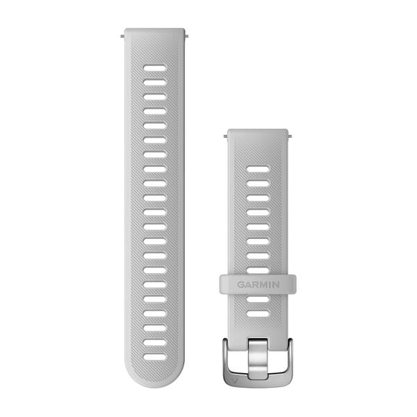 Garmin Schnellwechsel-Armbänder (20 mm) Weiss Edelstahl-Teile in Silber