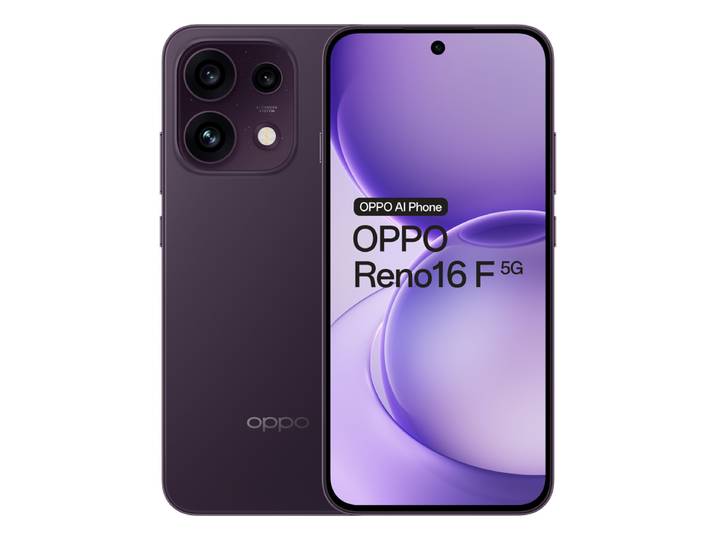 [Nieuwe Aankomst + Launchoffer] OPPO Reno16 F 5G 256 GB/8 GB Paars Zwart