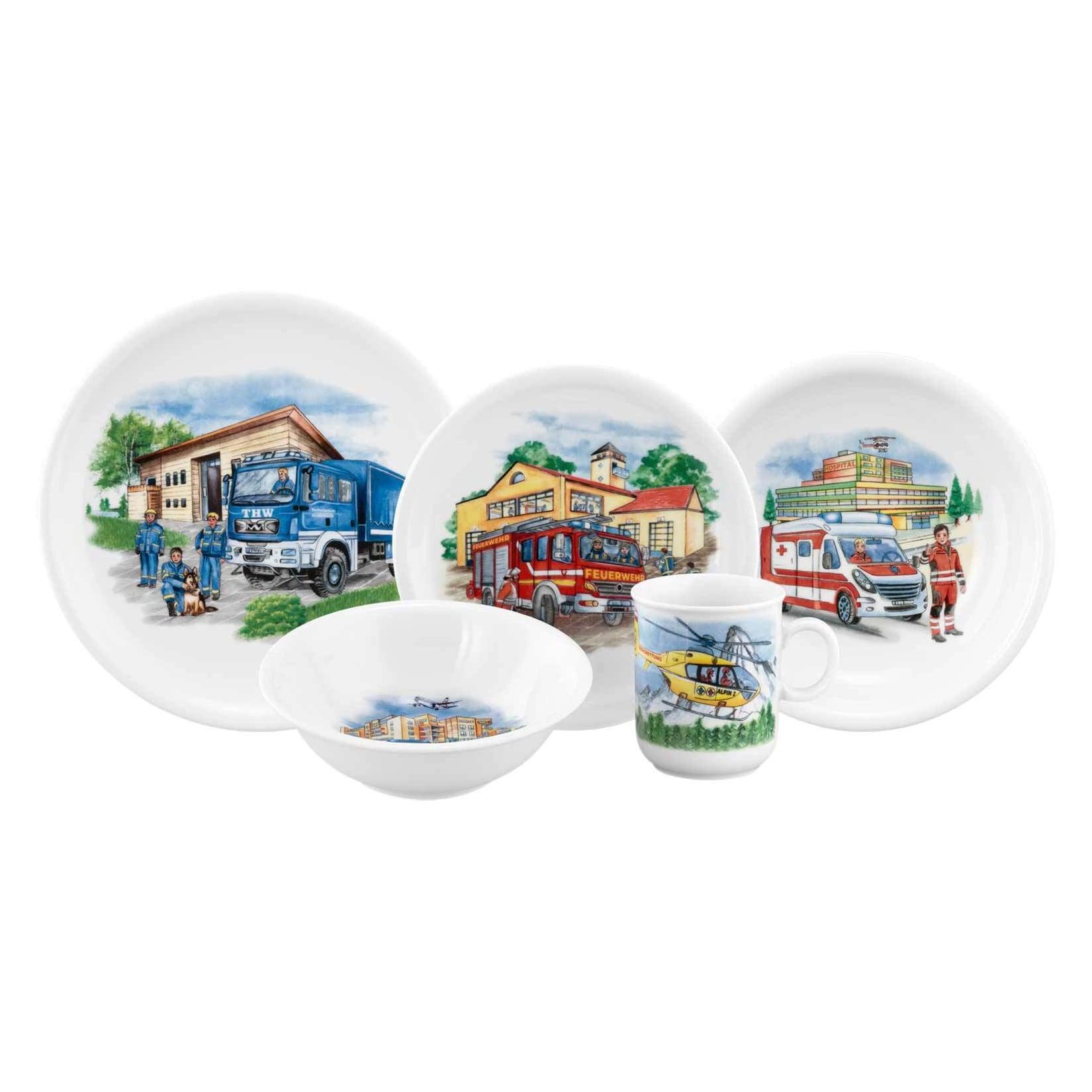 Seltmann Weiden Kindergeschirr Set Compact Blaulicht 5-tlg.