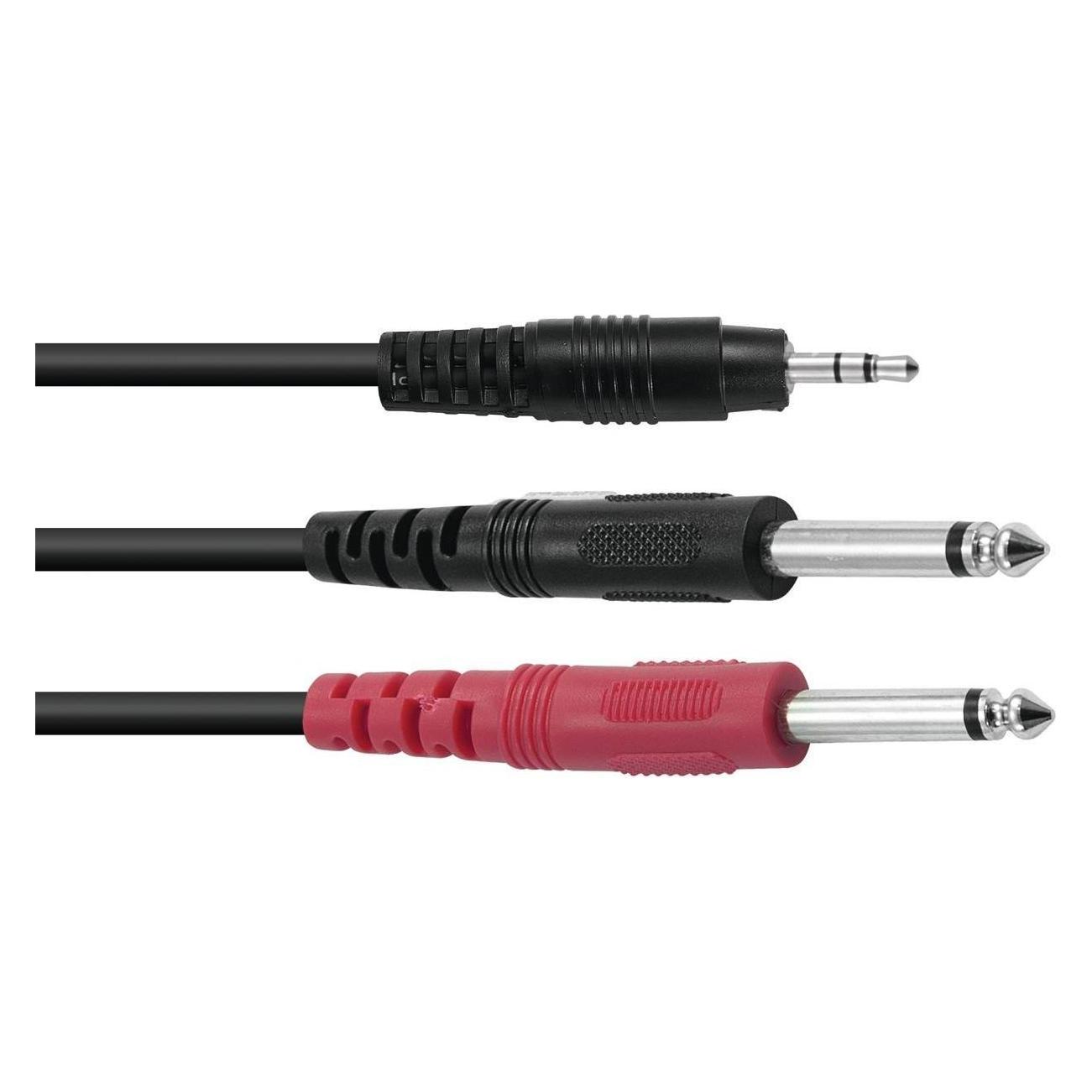 Omnitronic Adapterkabel 3,5 Klinke/2xKlinke ECO 3m (3 m) (30225235)
