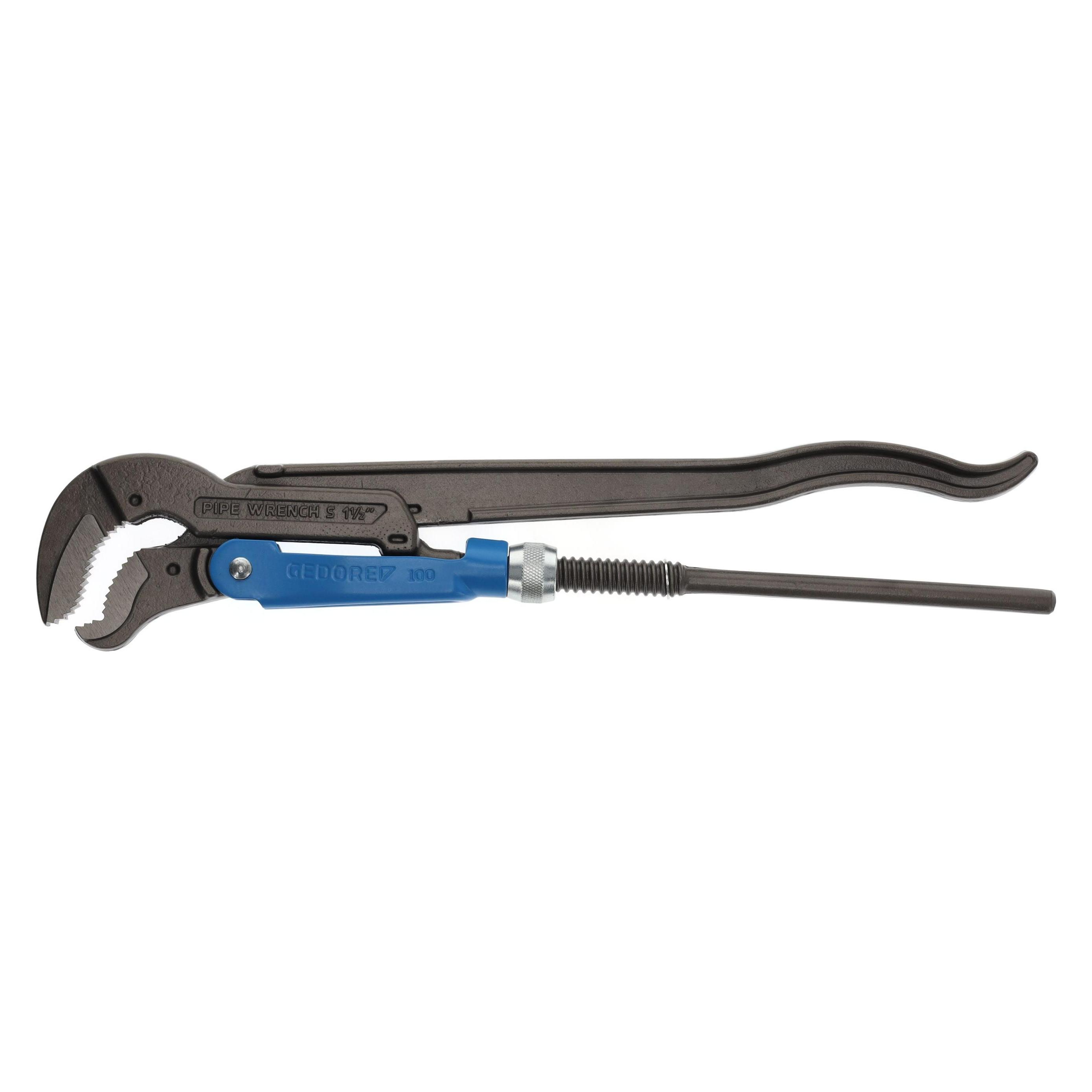 Gedore 100 1.1/2 Hochleistungs-Dreipunkt-Rohrzange ECK-SCHWEDE-snap 1.1/2" (420 mm) (4017981100038 M3038-1032)