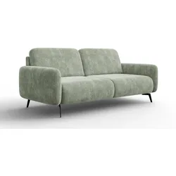 SOFA FEBE 3-Sitzer, hellgrüner Chenille-Stoff