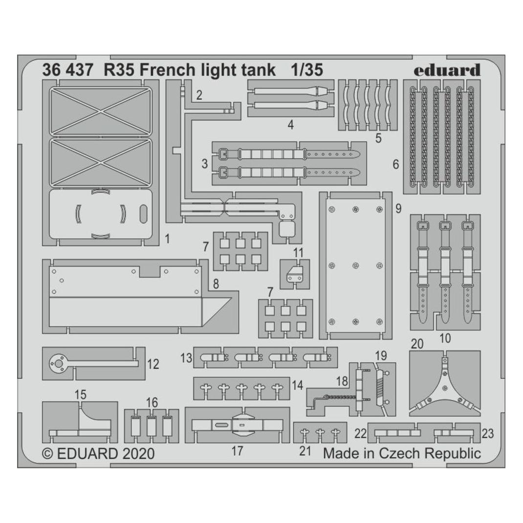 Eduard R35 French light tank for Tamiya (36437)