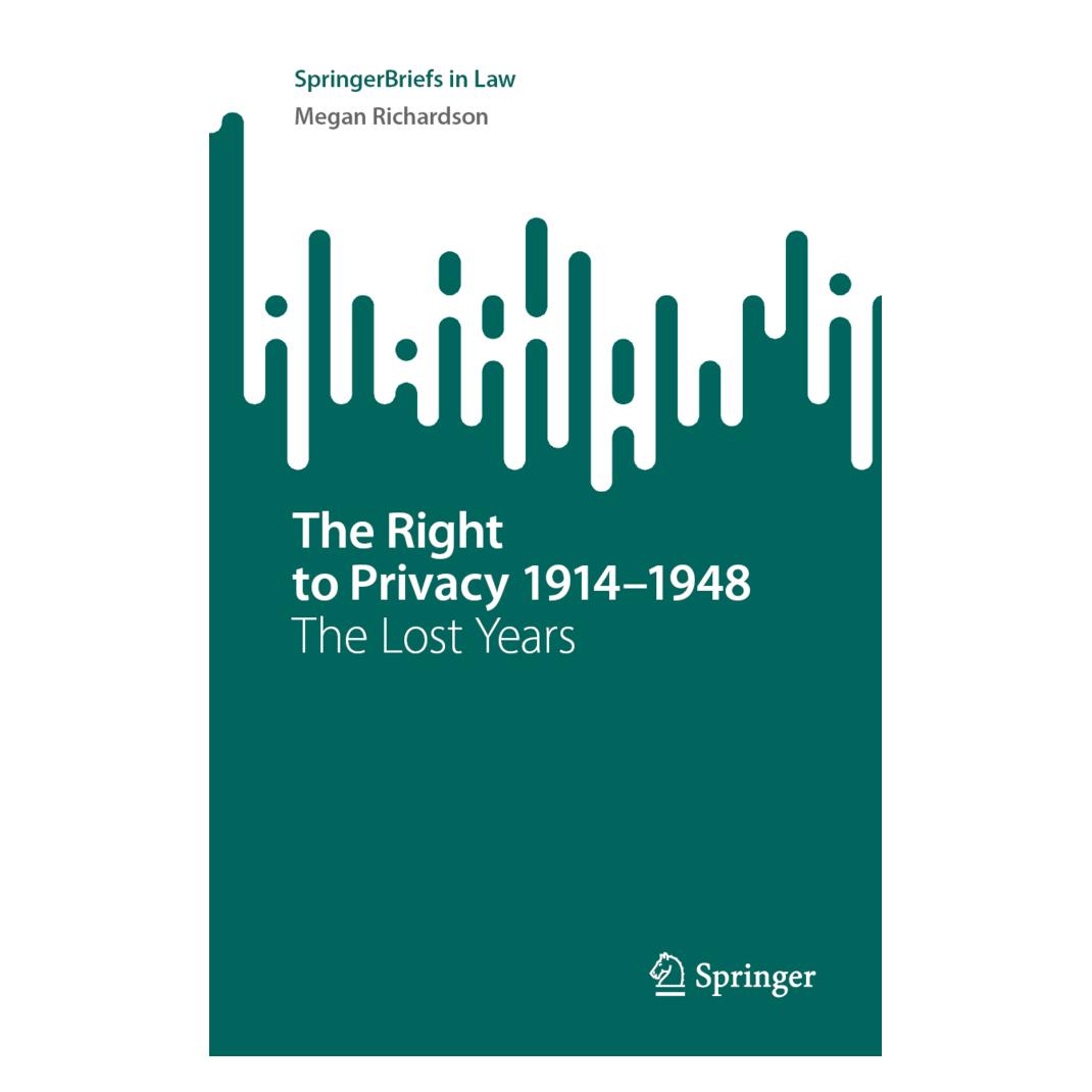 Springer The Right to Privacy 1914-1948 (Englisch, Softcover, Megan Richardson) (56956306)