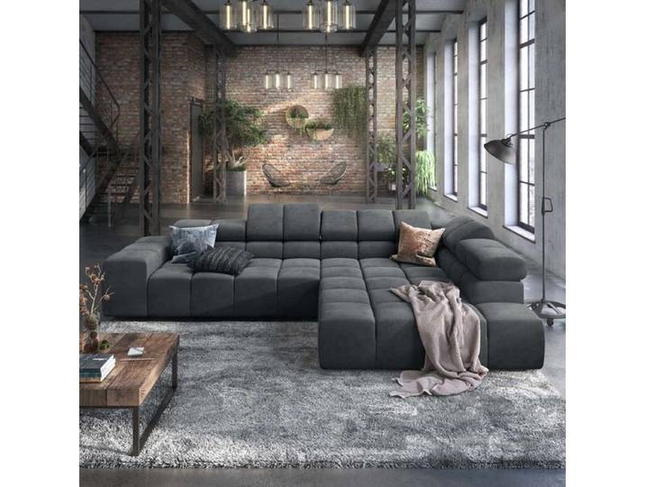 HOMELIV. Ecksofa Charlotta 319x215x82cm Webstoff