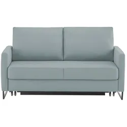 Schlafsofa aus Flachgewebe Fürth ¦ blau ¦ Maße (cm): B: 160 H: 90 T: 95.0