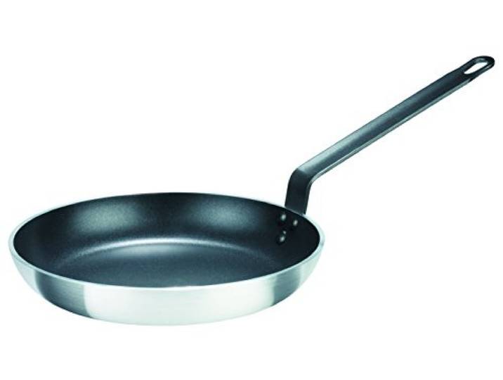 GSW 860758 Gastro traditionell Lyoner Alu Bratpfanne o. Deckel 28cm, Aluminium, Silber/schwarz, 28 cm