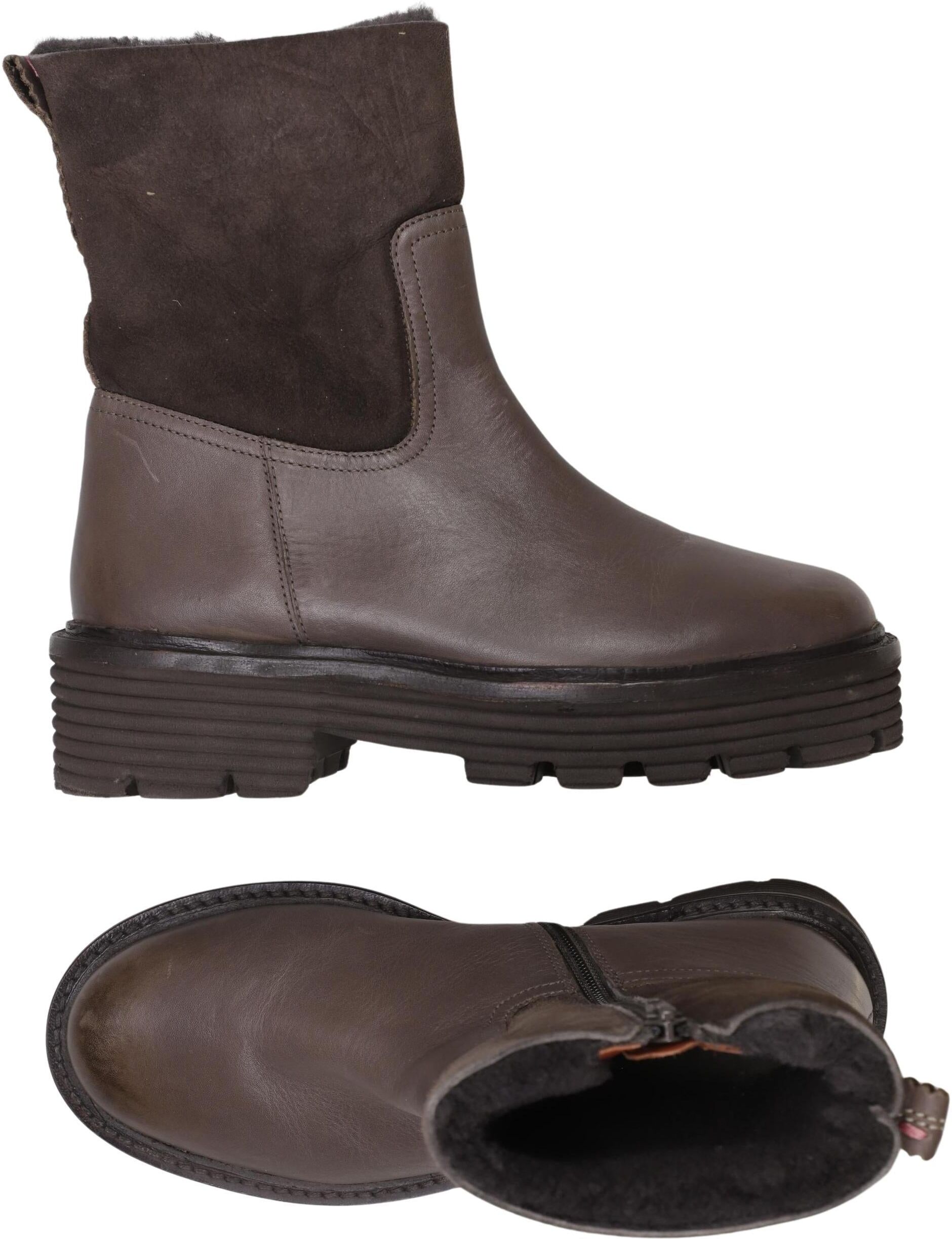 Crick IT Damen Stiefelette, Braun, Gr. EU 37, Leder - Second Hand