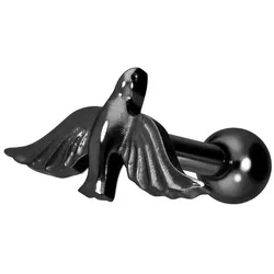 Titan Ohrpiercing mit Innengewinde TAUBE
