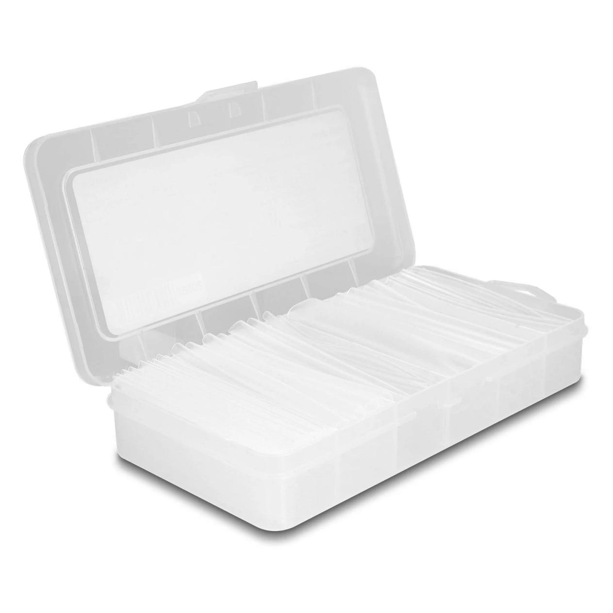Delock Schrumpfschlauch Sortimentsbox, Schrumpfungsverhältnis 2:1 Einwandig und Doppelwandig mit Innenklebe (135x) (20866)