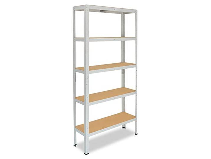 shelfplaza Office 180x100x30cm Schwerlastregal lichtgrau 5 Böden x 175kg Kellerregal · Lagerregal · Metallregal · Regale für Kellerraum · Steckregal · Abstellraum Regal