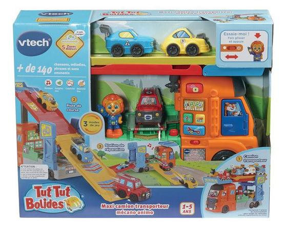 Vtech Tut Tut Bolides Maxi Transporttruck Mécano Animo, meerkleurig