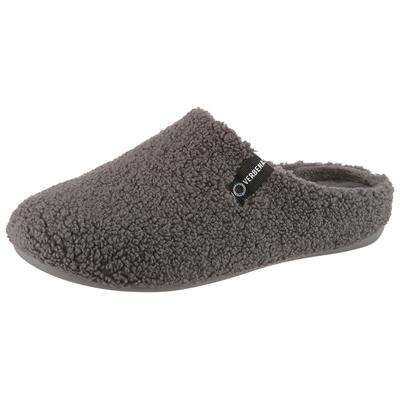Pantoffel VERBENAS, Herren, Gr. 40, grau (anthrazit), Textil, Schuhe, Homeslipper, Wohlfühlschuh, Hausschuh mit Label