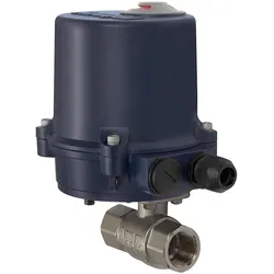 Riegler Messingkugelhahn 2 Wege mit elektrischem Stellantrieb 230V DC Rp3/4, Thermostat