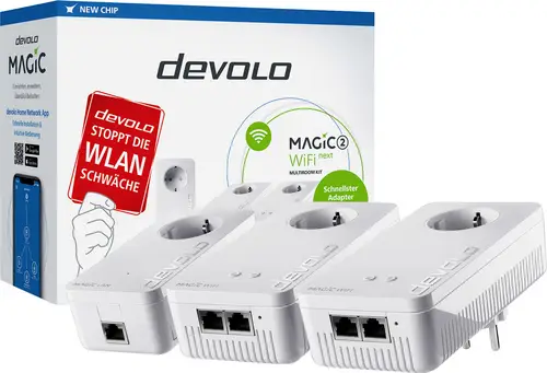 Devolo Magic 2 WiFi next Multiroom Kit WiFi 5 Multiroom Kit 8625 DE, AT Powerline, WLAN 2400MBit/s