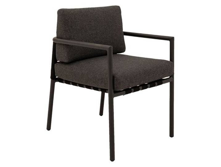 LifestyleGarden Horizon Stapelsessel Aluminium mit Sitz- und Rückenkissen Dunkelgrau