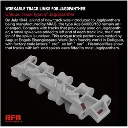 Rye Field Model Workable Track Links for Jagdpanther