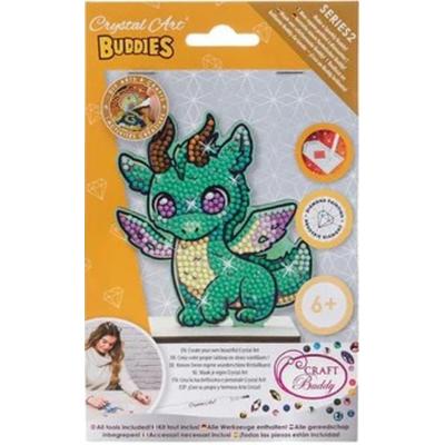 Craft Buddy CAFGR-GEN004 - Crystal Art Buddies, Smoky Dragon, Series 2, Kristallkunst-Bastelset