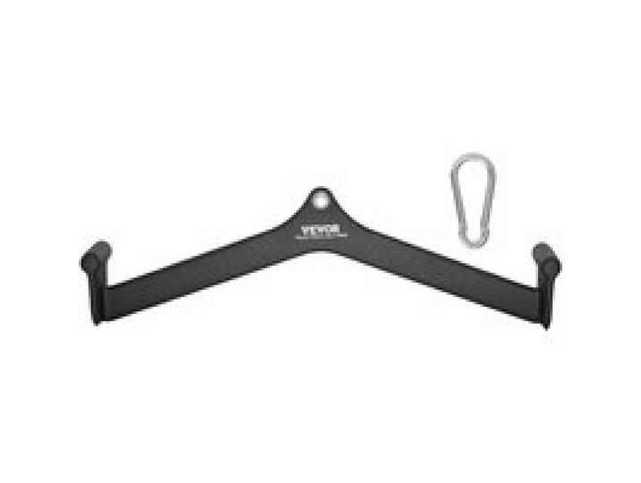 VEVOR Lat Pulldown-bevestiging Roei-V-stangbevestiging 550 kg laadvermogen voor kabelmachines, triceps pulldown-stang, rubberen handgreep voor rugkrachttraining, biceps curl triceps lat pulldown-stang