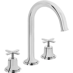 VitrA Origin Classic Zweigriff-Waschtischarmatur 3-Loch-Montage Chrom,A42891 A42891