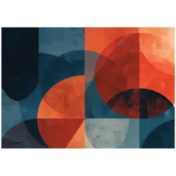 FOTOTAPETE Abstrakt Boho Blau 250x175 cm