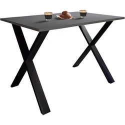 Ebuy24, Esstisch, Esstisch XonaX schwarz (110 x 110 x 76 cm)