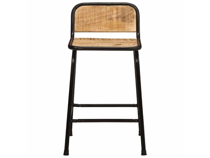 Promo printemps®Tabourets de bar - Sièges cuisine/Tabourets Hauts JILL'S 46x35 5x70 cm - (Set de 2) 2personnes pcs bois massif man