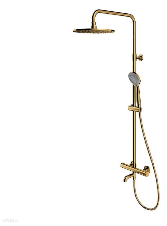 Omnires Y Y1234ALGL Wannenset mit Thermostatarmatur, Gold