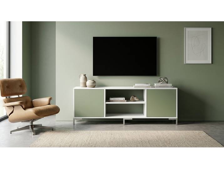 Modernes maßgefertigtes Sideboard MDF Beschichtet MDF Weiß matt