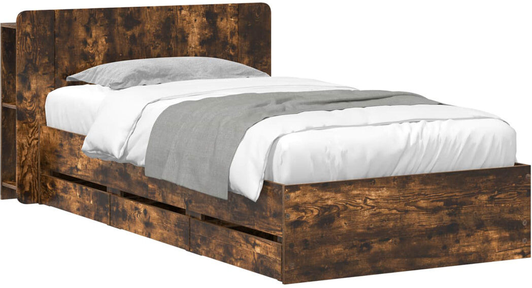 Borough Wharf Bed Smoked Oak Single (3')