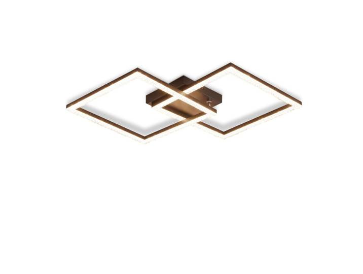 Plafonnier plastique noir 34x34x7cm led 24w