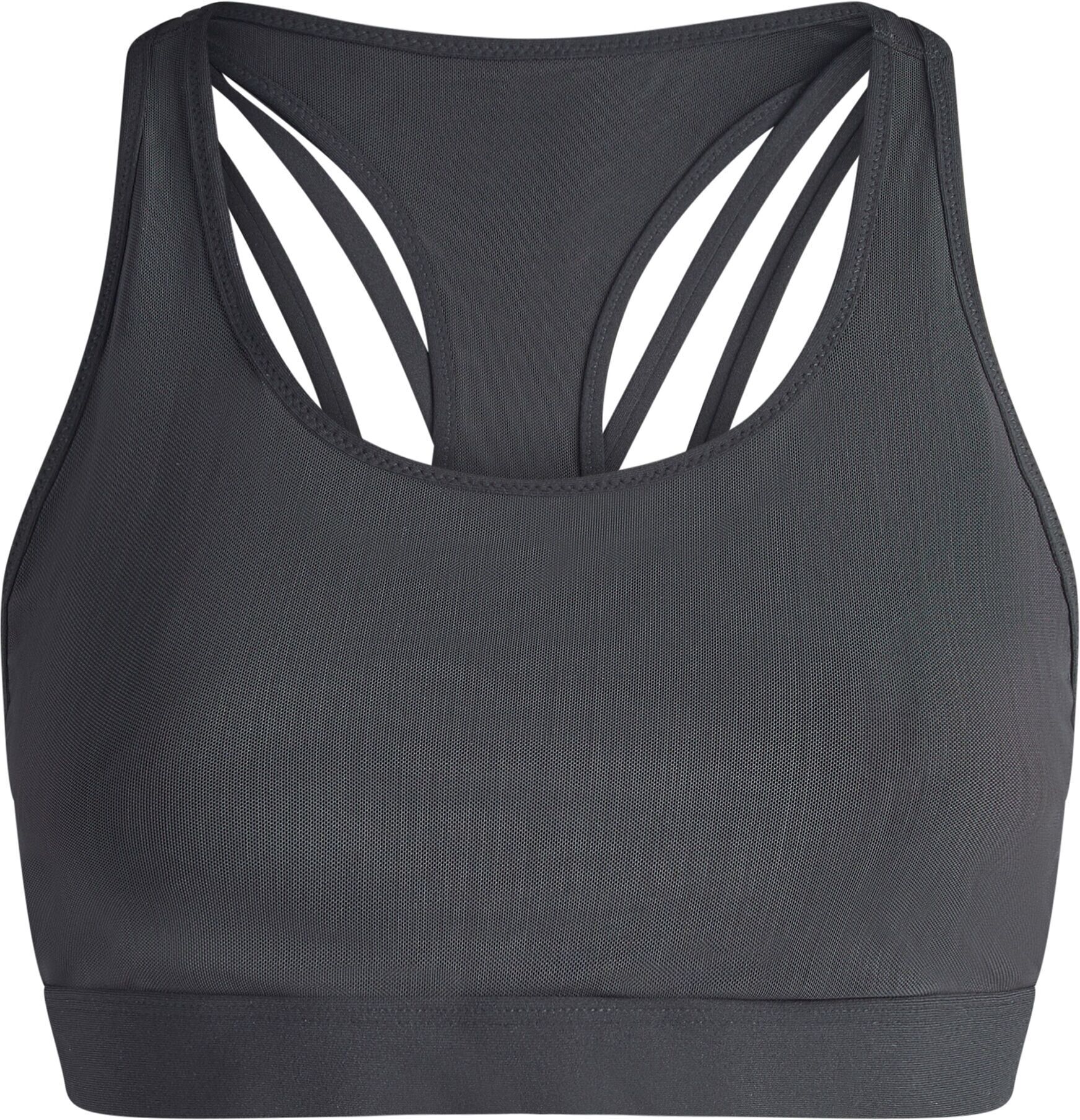 Sport-BH FABLETICS "Fabletics BH PRINCIPAL HIGH IMPACT SPORTS BRA", Damen, Gr. XL, grau (schwarz), Casual, BHs Sport-BH, mit Schnürung